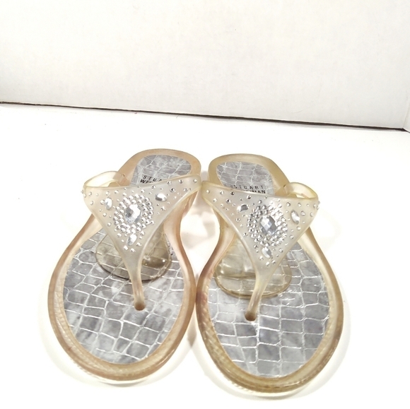 Stuart Weitzman rhinestone jelly slippers shoes  Size: 7 - Picture 3 of 7